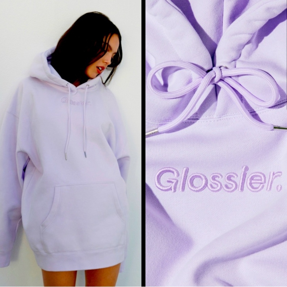 Lilac Limited Edition Glossier Olivia Rodrigo Collab Hoodie in size Small